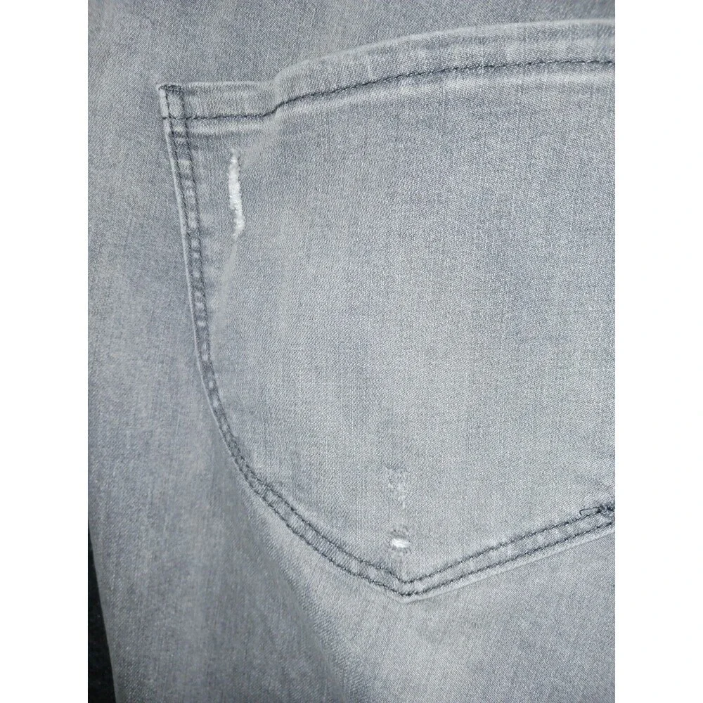 Democracy Ab Technology Jeans Womens 24W Grey Distressed Slimming High Rise - Picture 4 of 11